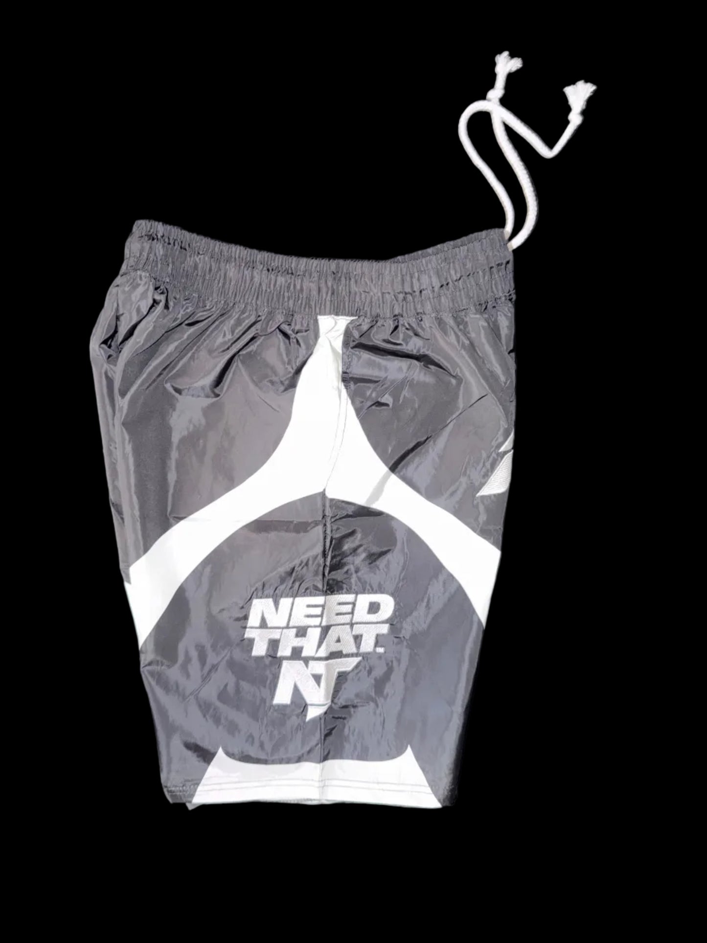 NT Black And White Windbreaker Shorts Set