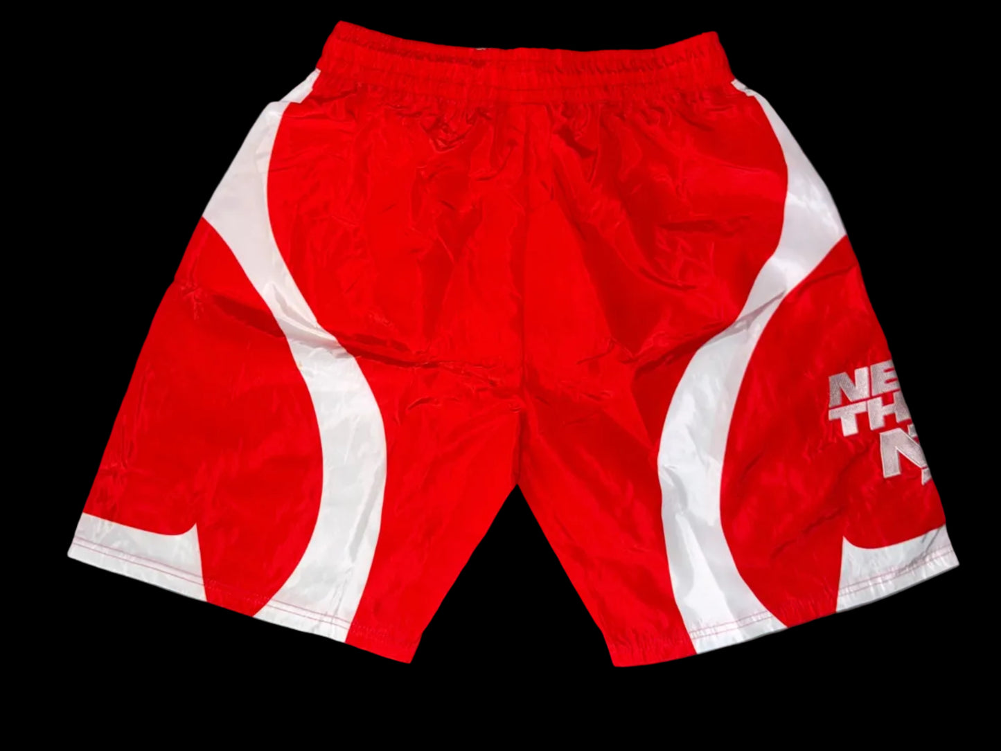 NT Red And White Windbreaker Shorts Set